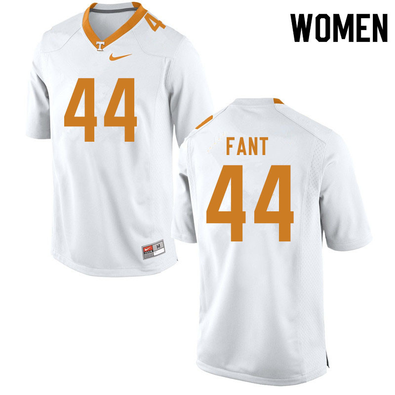 Women #44 Princeton Fant Tennessee Volunteers College Football Jerseys Sale-White